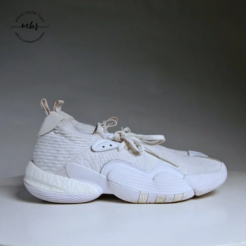Adidas Trae‎ Young 2.0 Triple White Sneakers